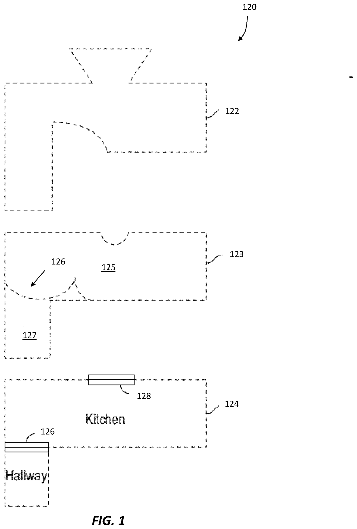 System and method of automatic room segmentation for two-dimensional laser floorplans