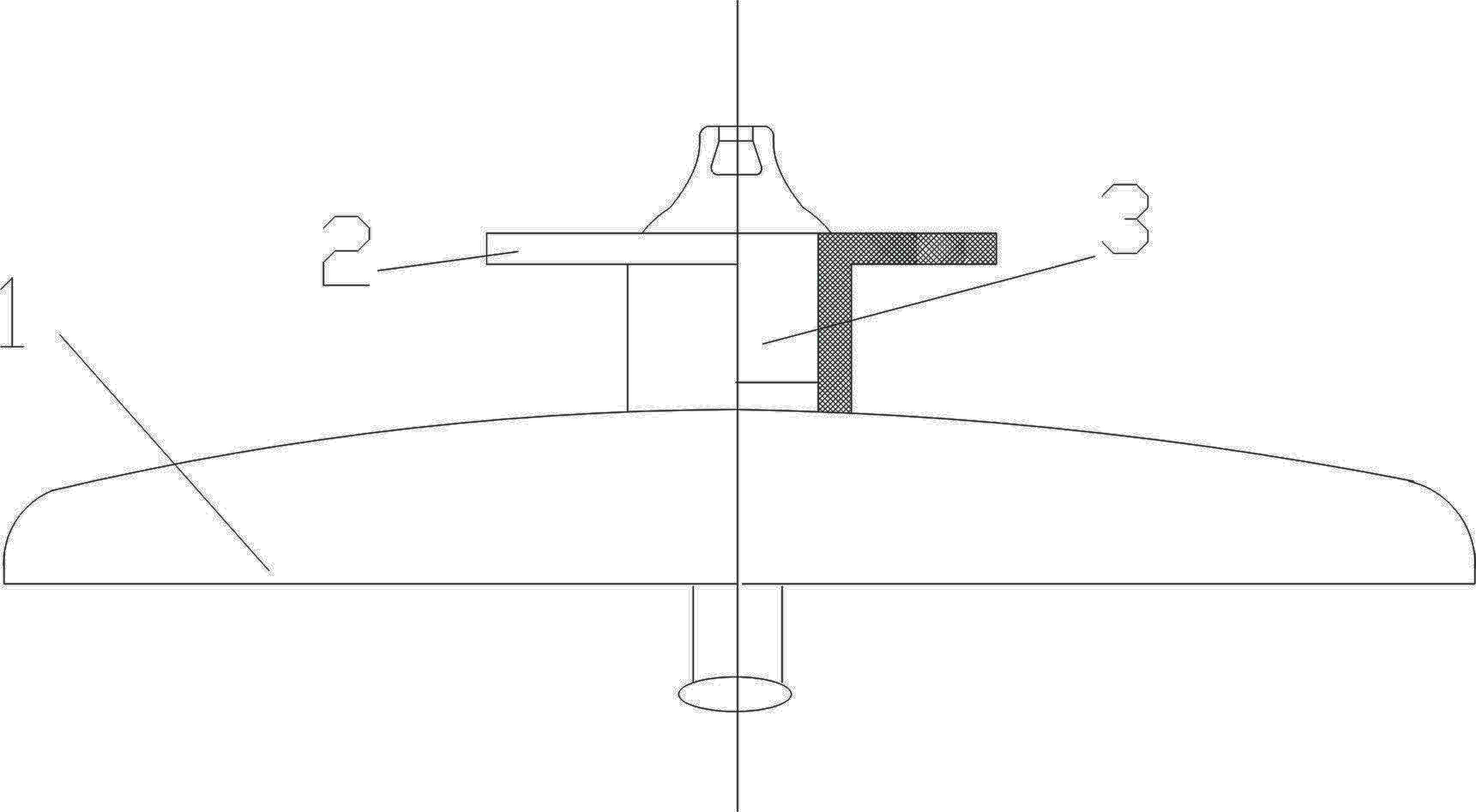 Insulating creepage increasing cap additionally installed on electric suspension type insulator