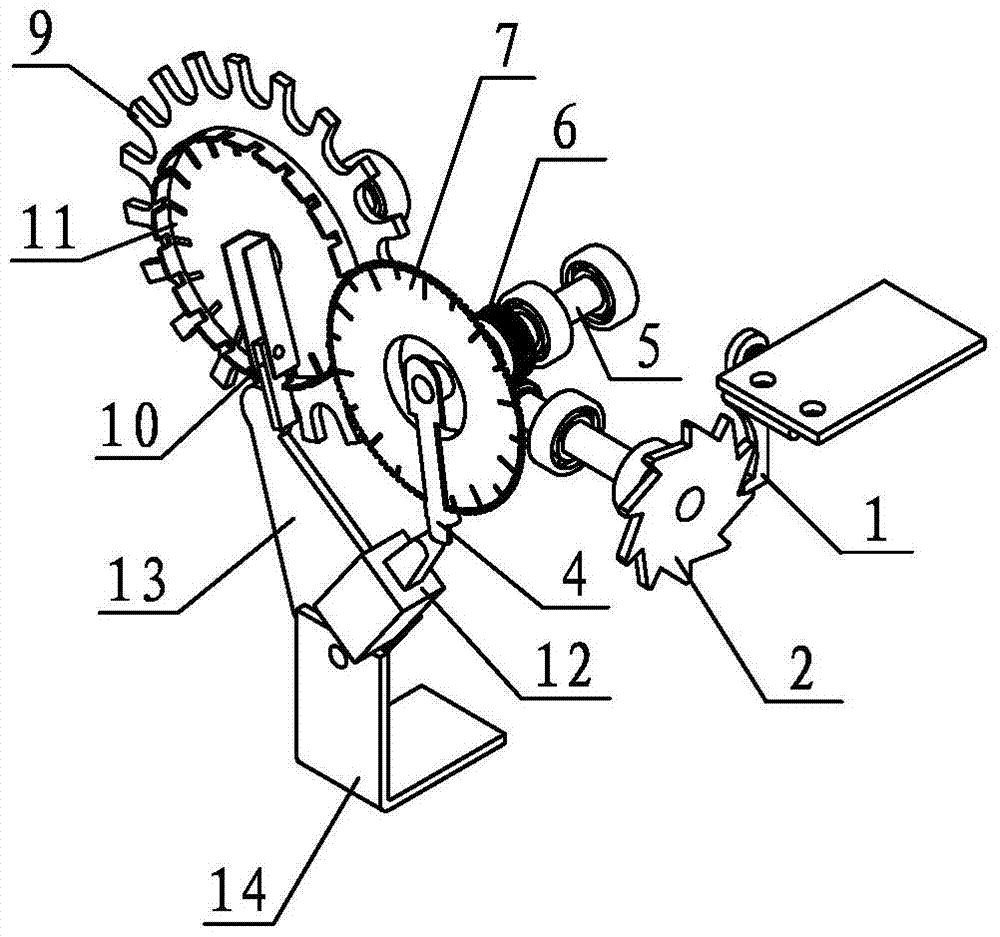 A periodic quantitative counting device