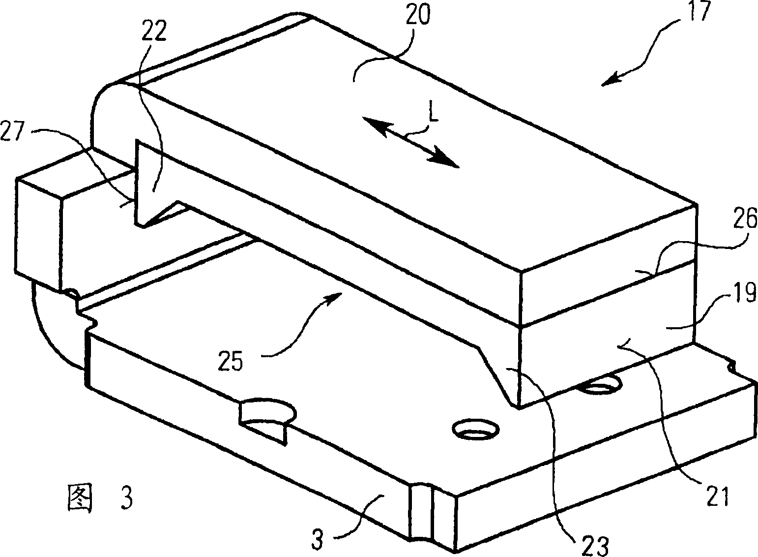 Relay with a core having an enlarged cross-section