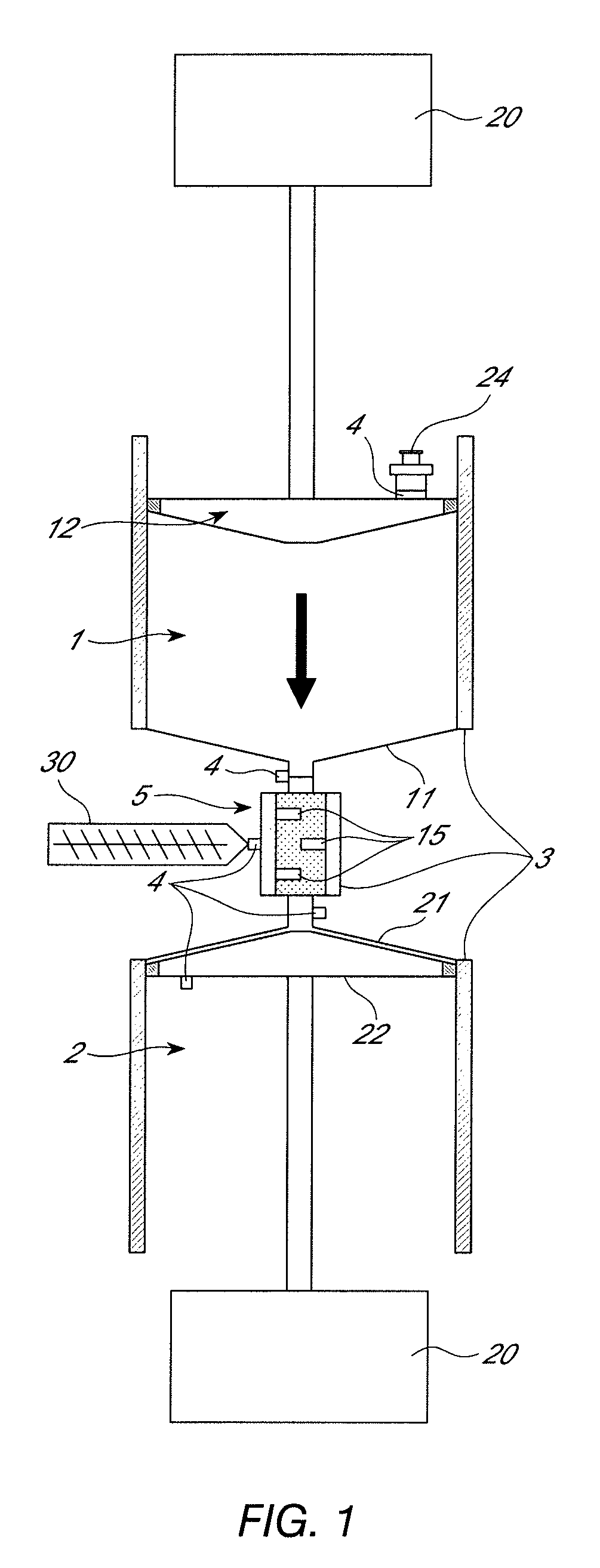 Double-chamber mixing device for viscous pharmaceutical substances