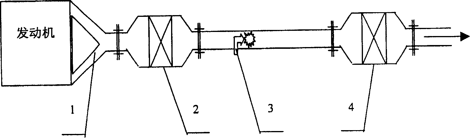 Rarefied-burning automobile exhaust gas catalyzing and purifying method and apparatus