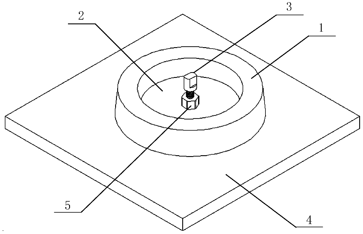 An underwater sacrificial anode connection device and connection method