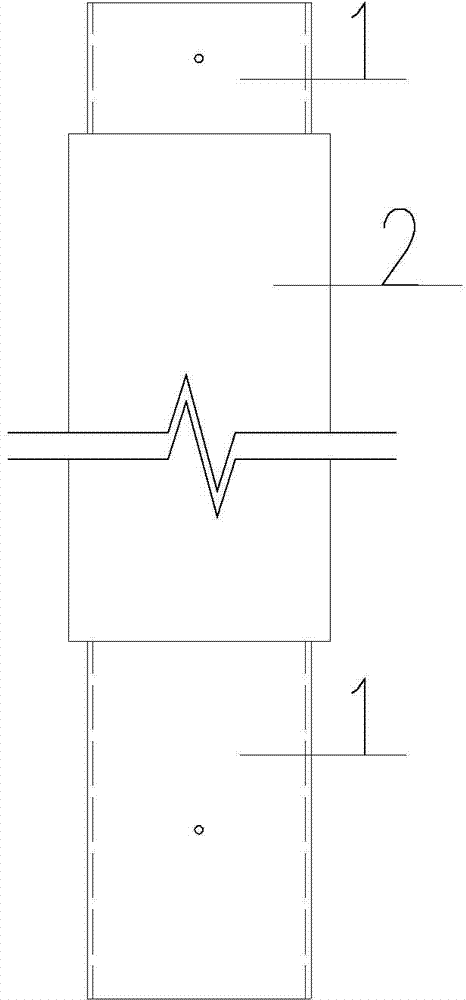 Square steel pipe fabricated column-prefabricated superposed beam integrally-fabricated frame and construction method