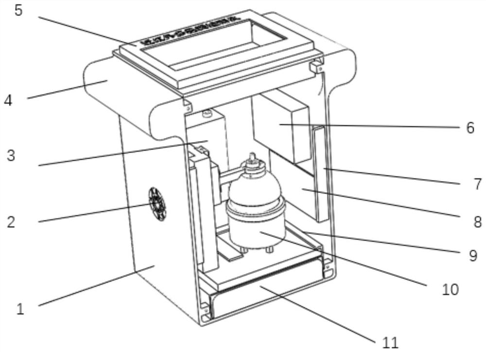 Portable flour multi-quality detector based on near infrared and detection method