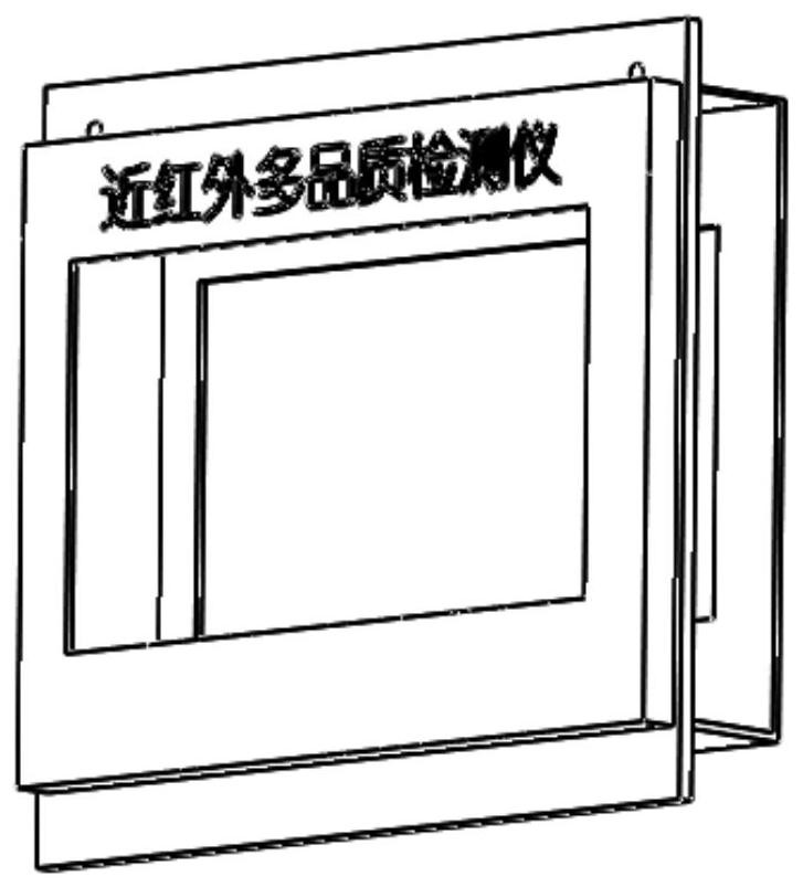 Portable flour multi-quality detector based on near infrared and detection method