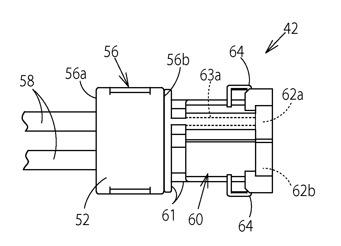 Watertight connector and photovoltaic power generating apparatus