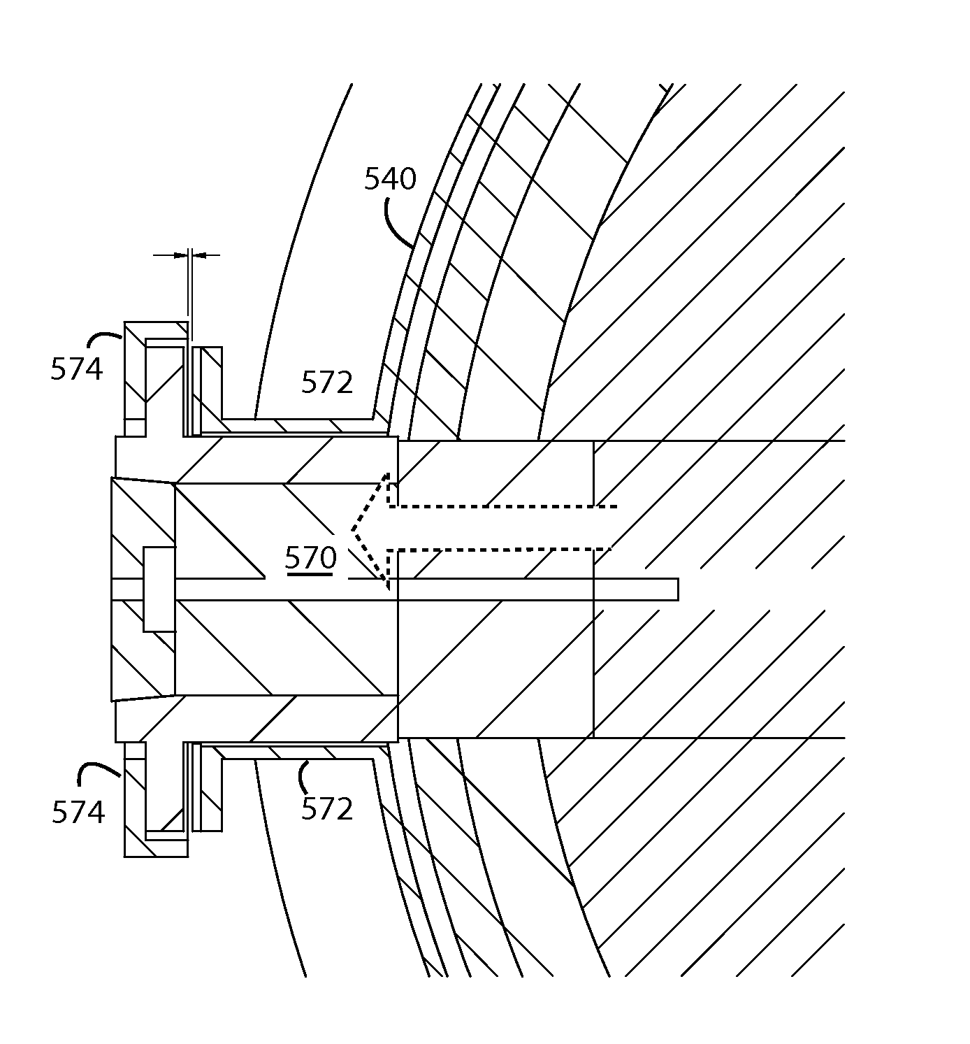 Furnace refractory brick hearth tap hole