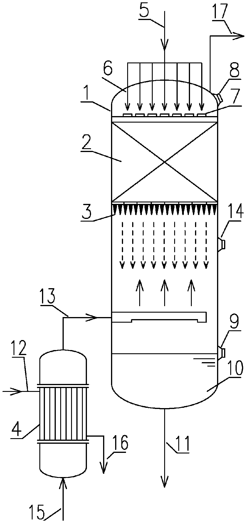 A method for efficient degassing and concentration enrichment in carbon fiber production and polymerization process