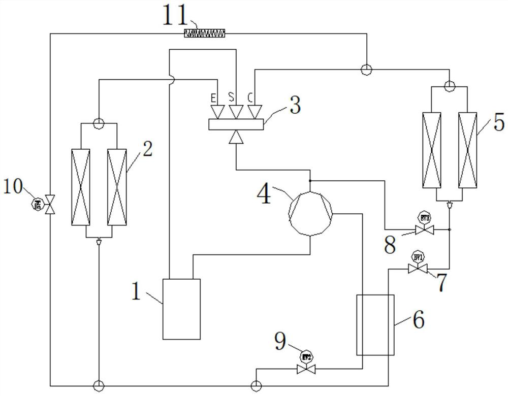 A vehicle heat pump air conditioning system and its control method