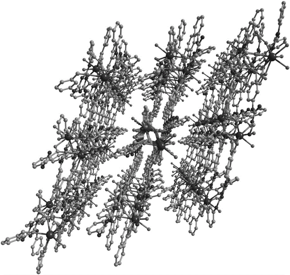 Rare earth metal europium-based organic crystalline material, and preparation and application thereof