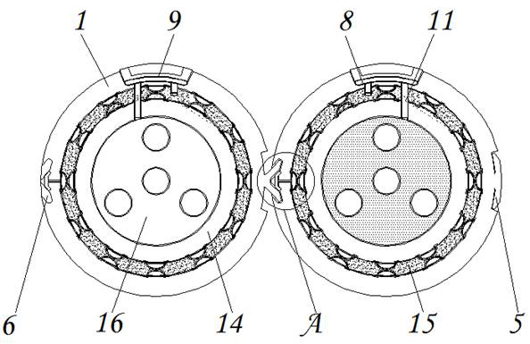 Fireproof cable with damage self-alarm function for machine room and alarm method therefor