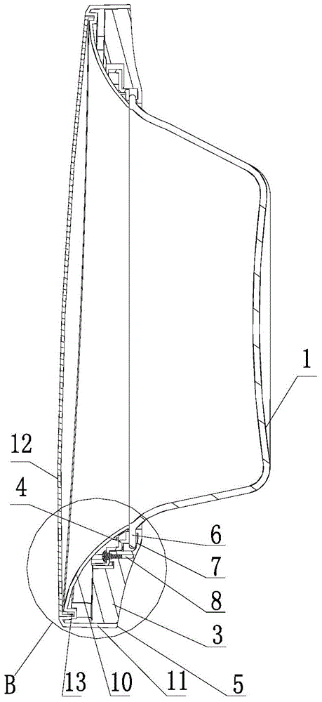 Door body of roller washing machine and washing machine