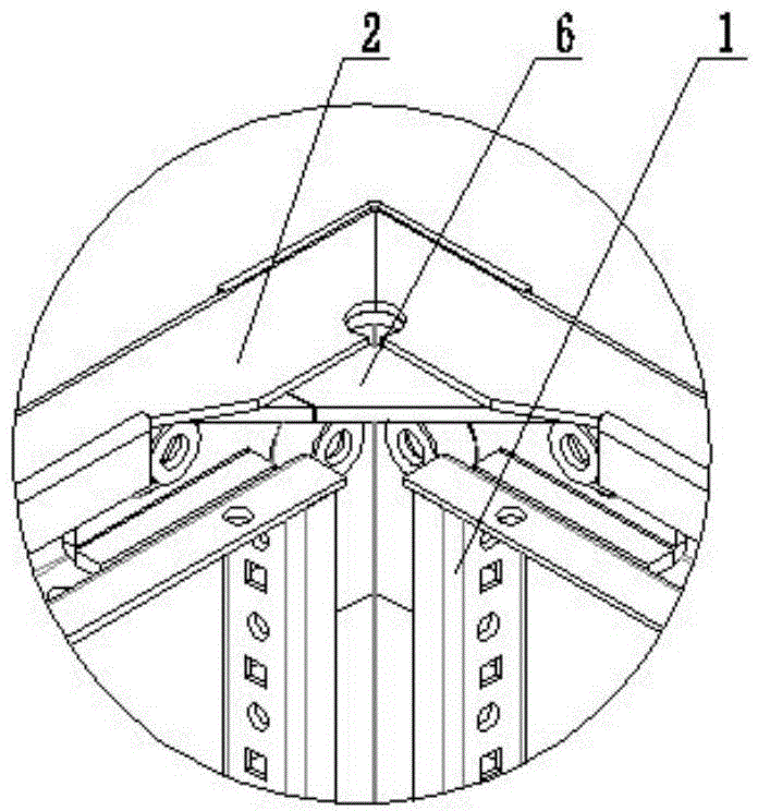 Novel 45-degree wing-angle G-section switch cabinet body