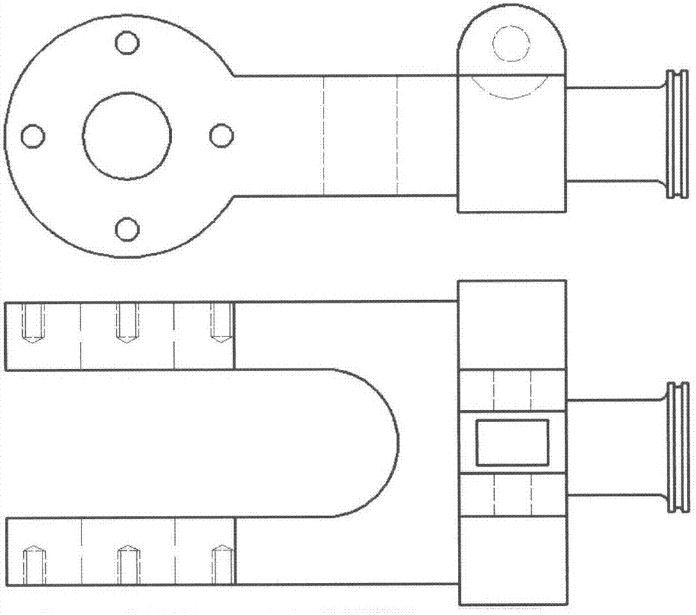 Three-spring retractable self-buffering and high-efficiency obstacle-crossing device for detection trolley