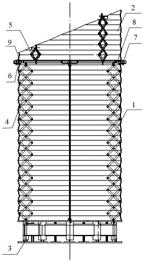 Rotatable wedge-shaped sunshade capable of being unfolded segmentally