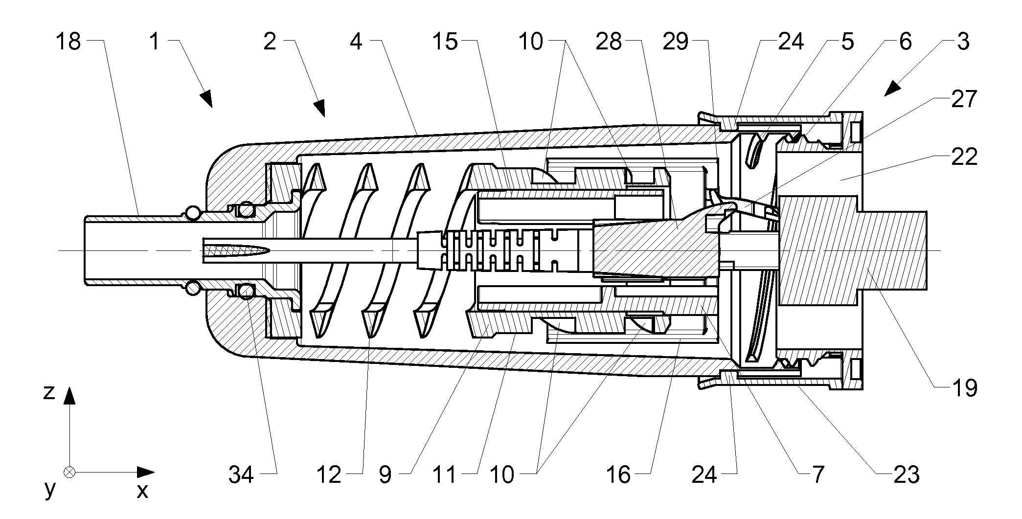 Plug-in device for an optical cable