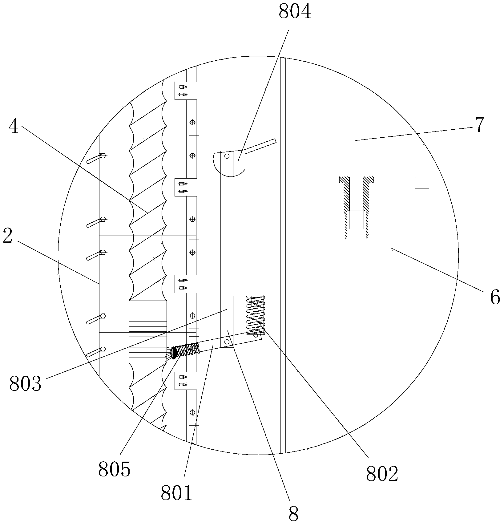 Automatic screw rod cleaning device