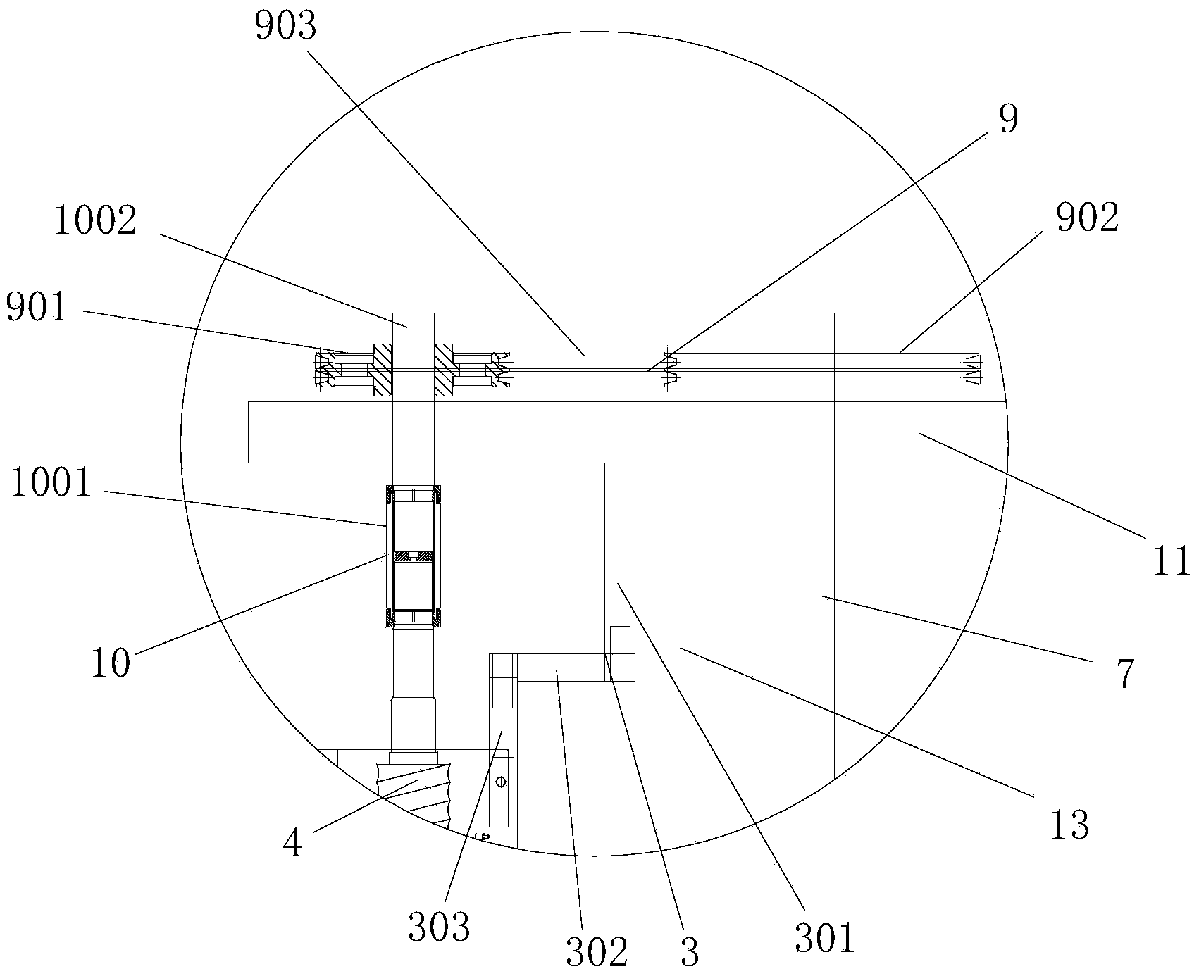 Automatic screw rod cleaning device