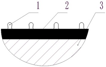 Indium composite microcrystal bump texture