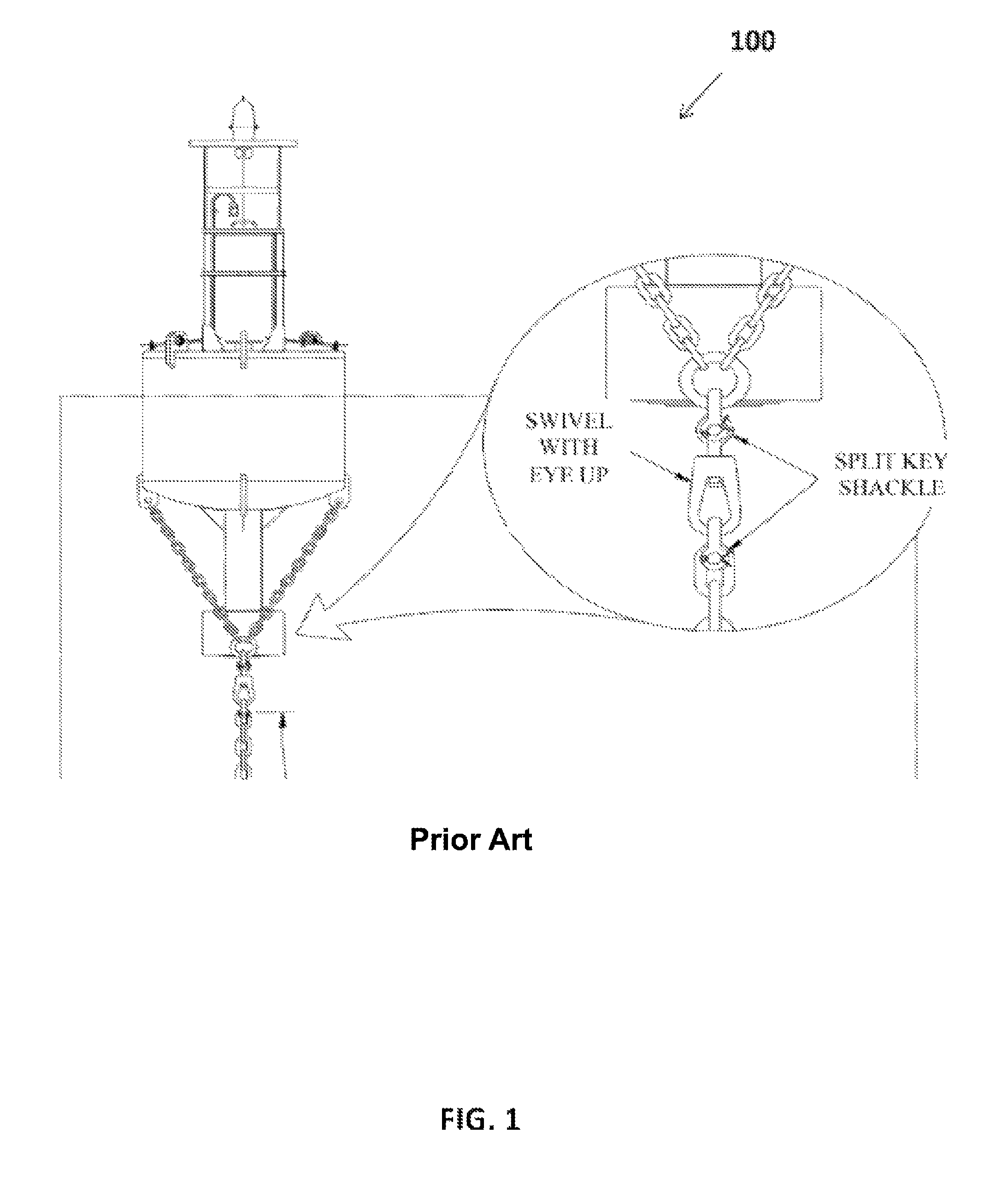 Buoy split key removal device