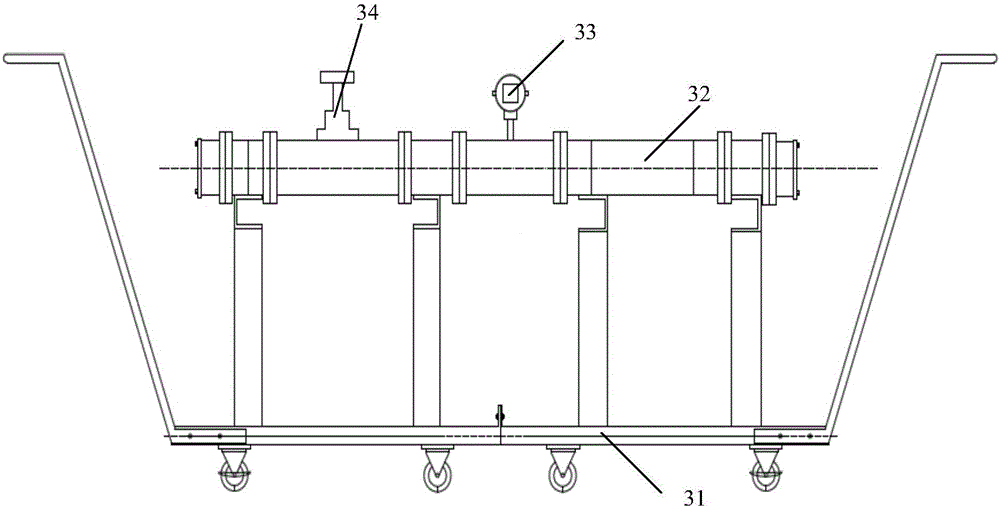 Water supply detection device and method of fixed water fire extinguishing systems of nuclear power station