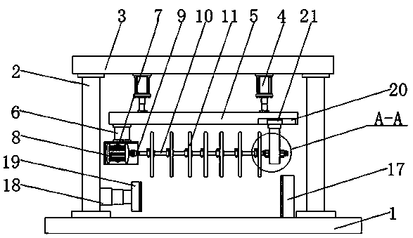 A cutting device for tapes based on adhesive products