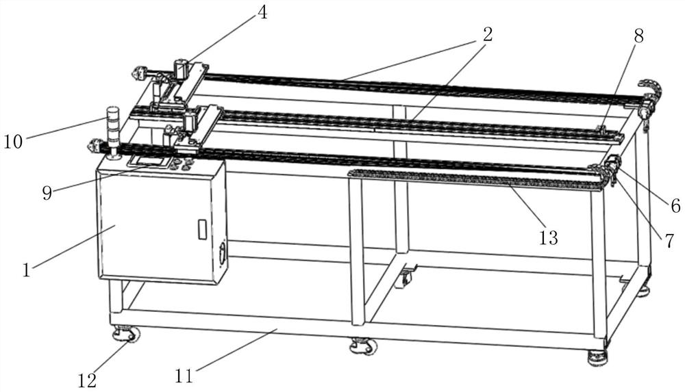 Double-flapping-wing test equipment for fluid mechanics reinforcement learning