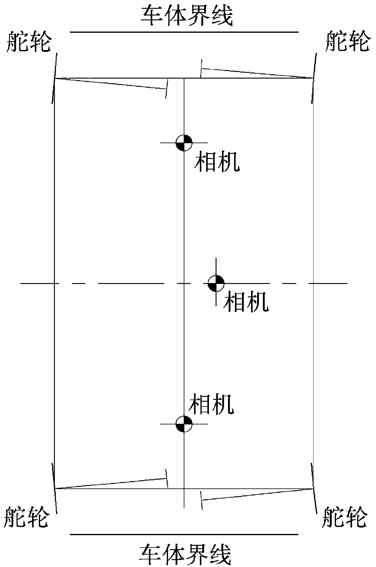 Four-wheel driving AGV (Automatic Guided Vehicle) tracking method based on Ackermann steering principle