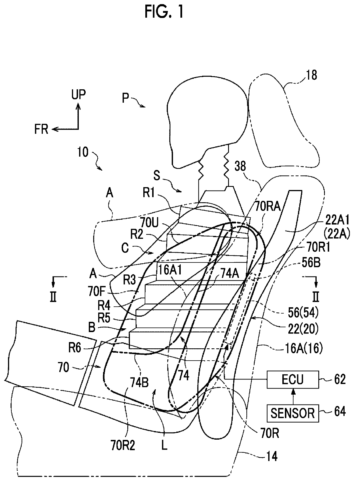 Vehicle seat with side airbag device