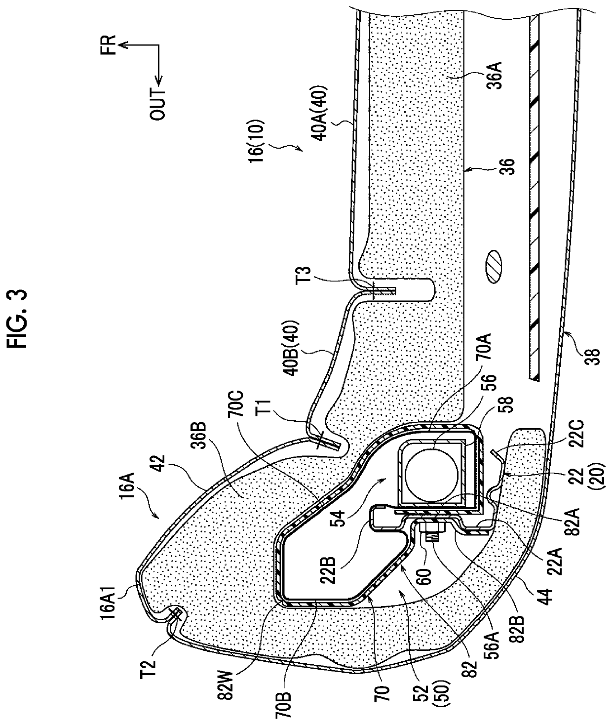 Vehicle seat with side airbag device