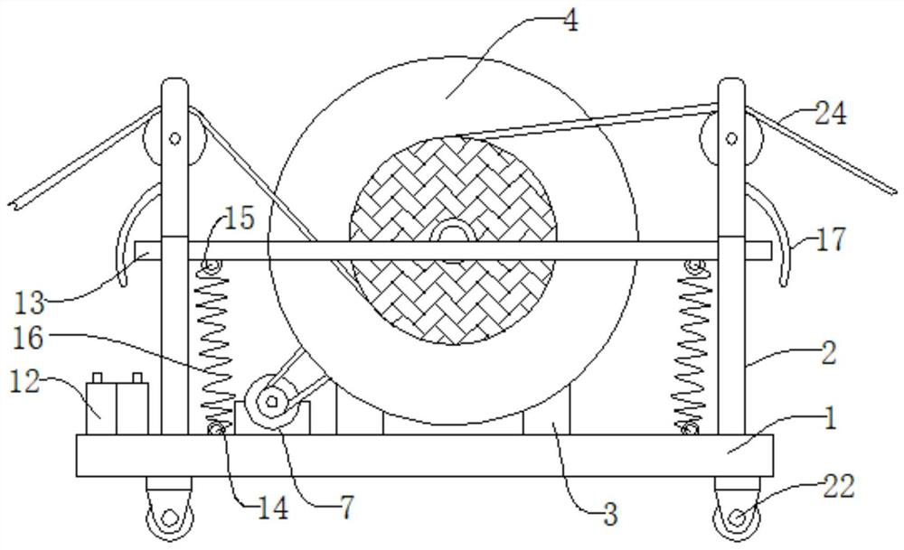 A fire belt fast hovering device and using method thereof