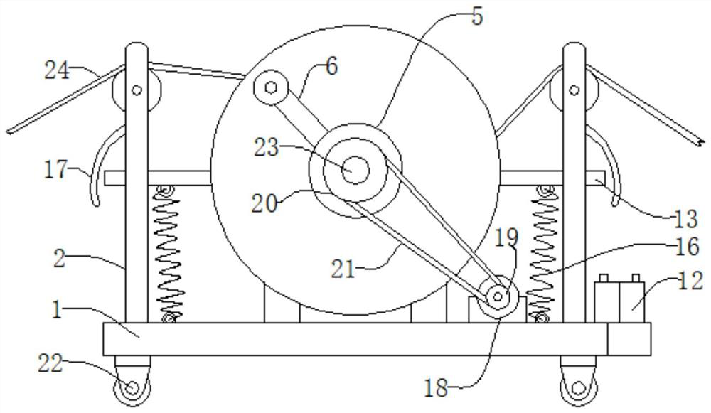 A fire belt fast hovering device and using method thereof