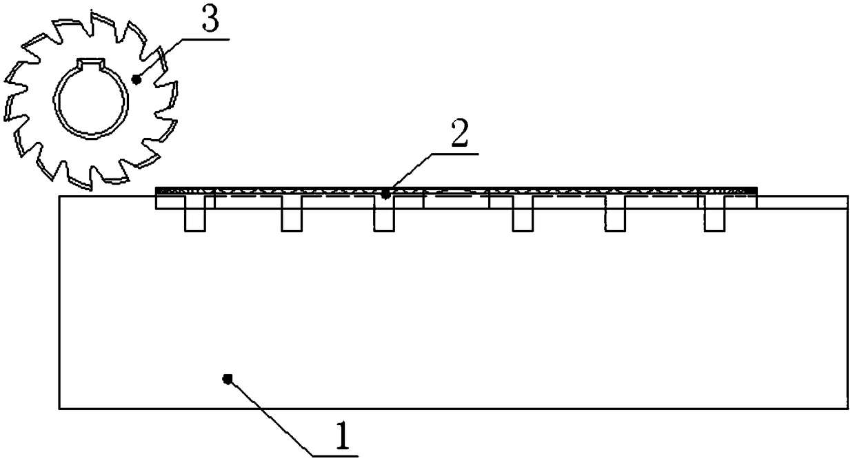 Thin plate part tooth profile machining tool and method thereof