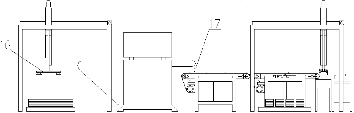 Automatic punching machine assembly line system for PVC floor