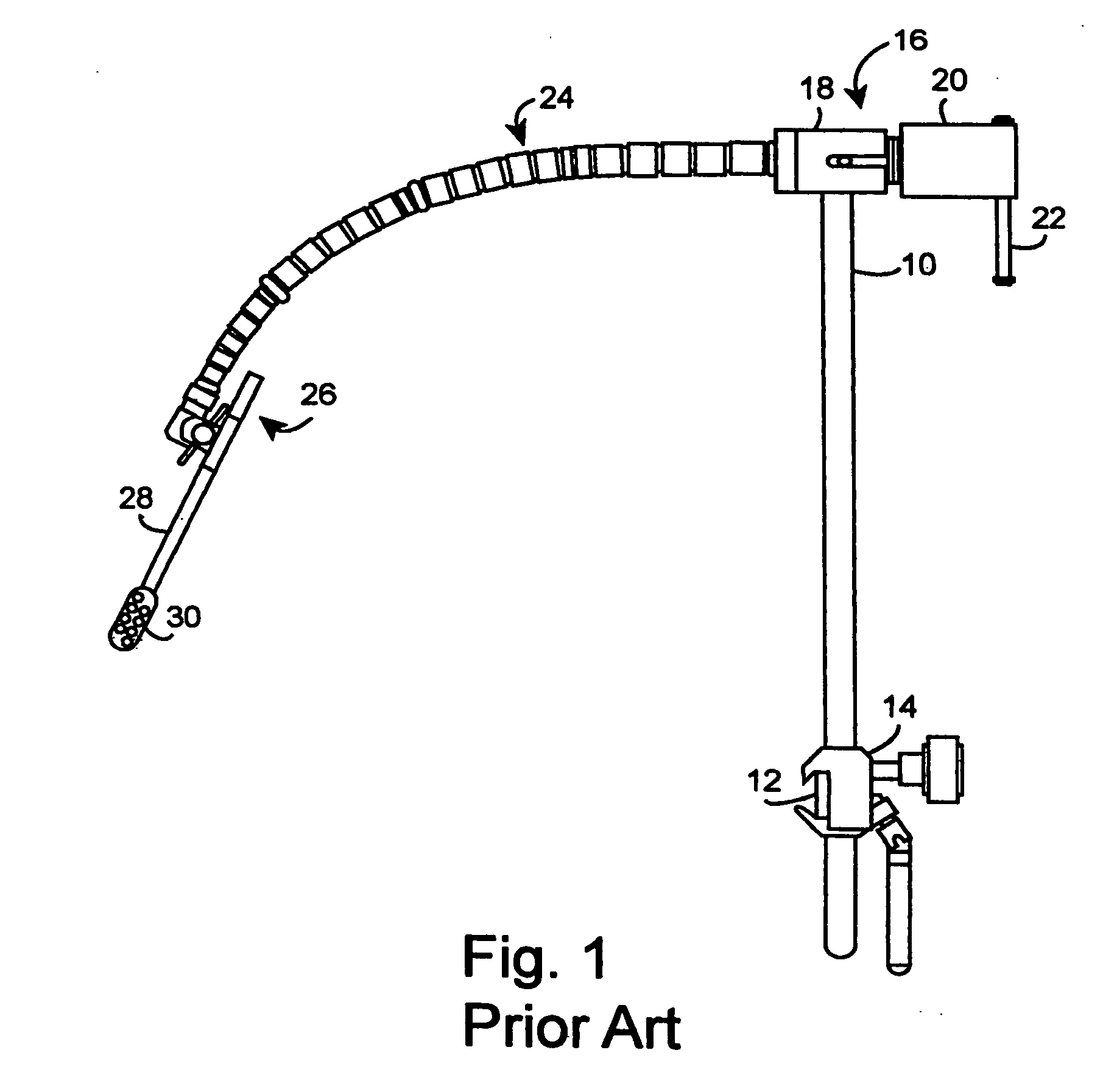 Method and apparatus for improved stiffness in the linkage assembly of a flexible arm