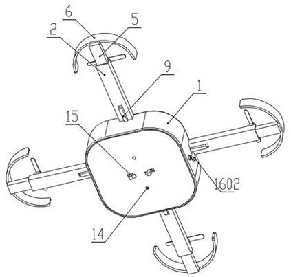 Multi-rotor unmanned aerial vehicle convenient to assemble, disassemble and store