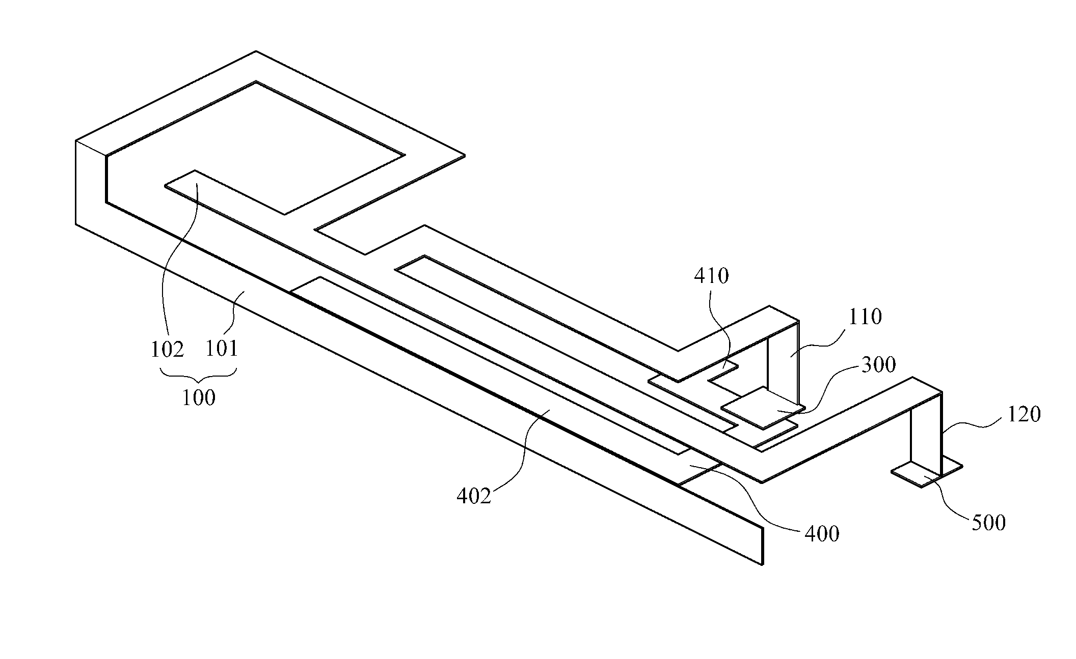 Mobile terminal apparatus and method for performing wireless communication using an indirect feeding antenna