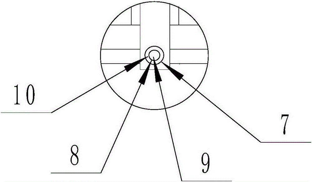 Bearing device with front emergency brake, for building