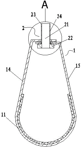 Hanging type pipe clamp