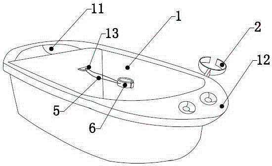 Pet bathtub capable of fixing shower head