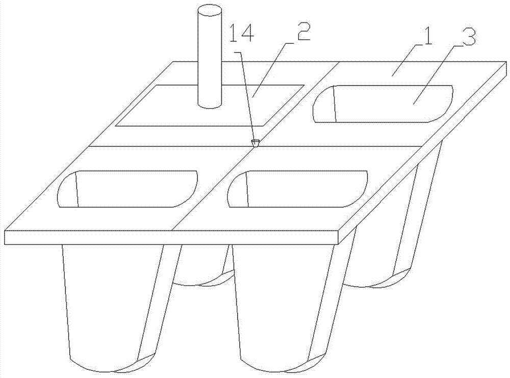 Domestic ice-lolly mold stripped conveniently