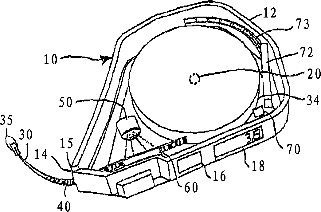 Electronic measuring tape and a length measuring device provided therewith