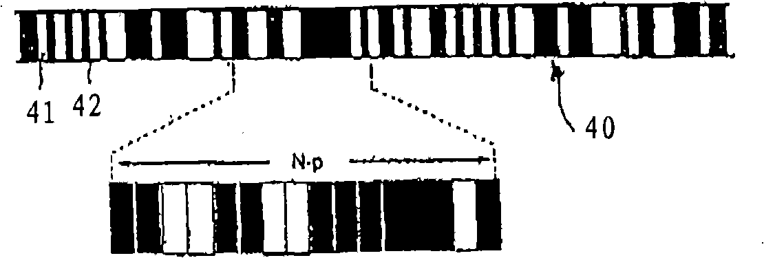 Electronic measuring tape and a length measuring device provided therewith