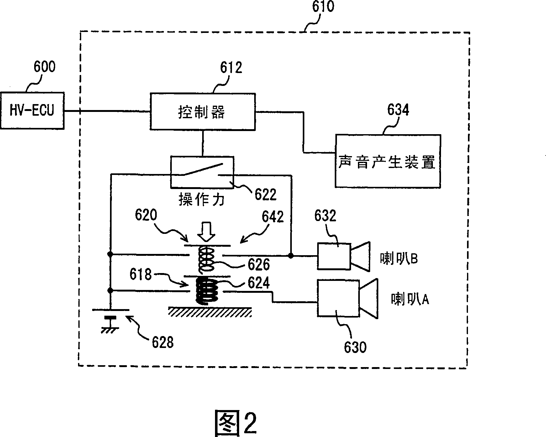 Vehicle warning device