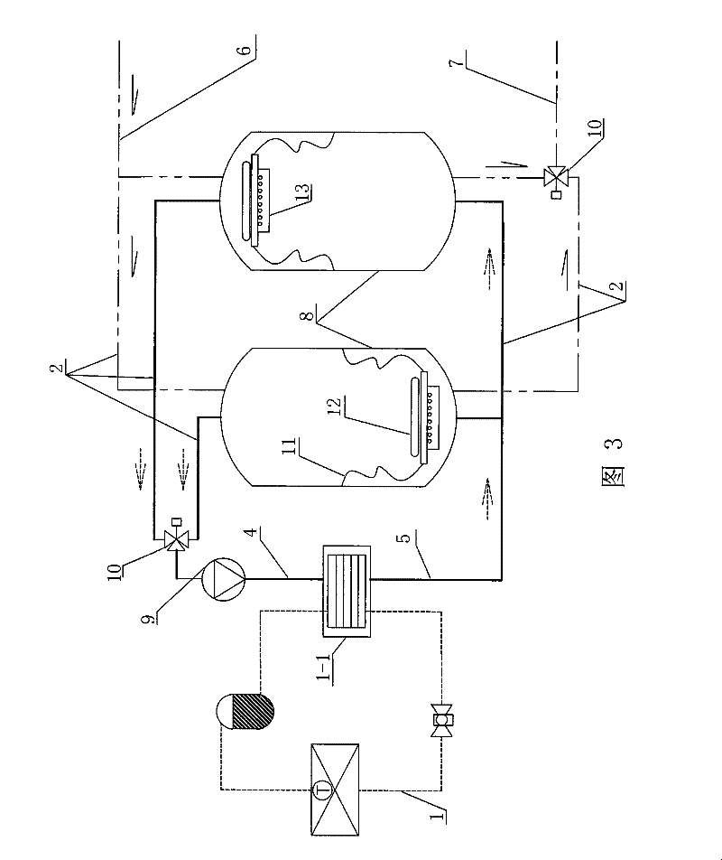 Time-division variable-temperature cycle refrigeration (hot) water device and applications thereof