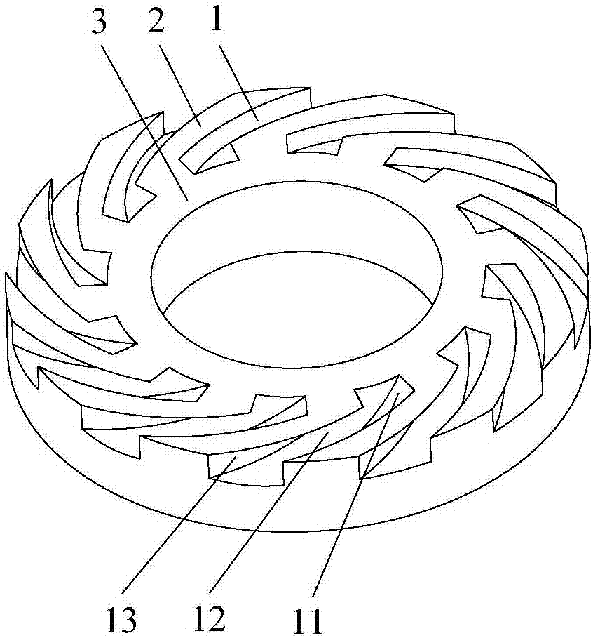 Ternary distortion-type groove end surface mechanical sealing structure