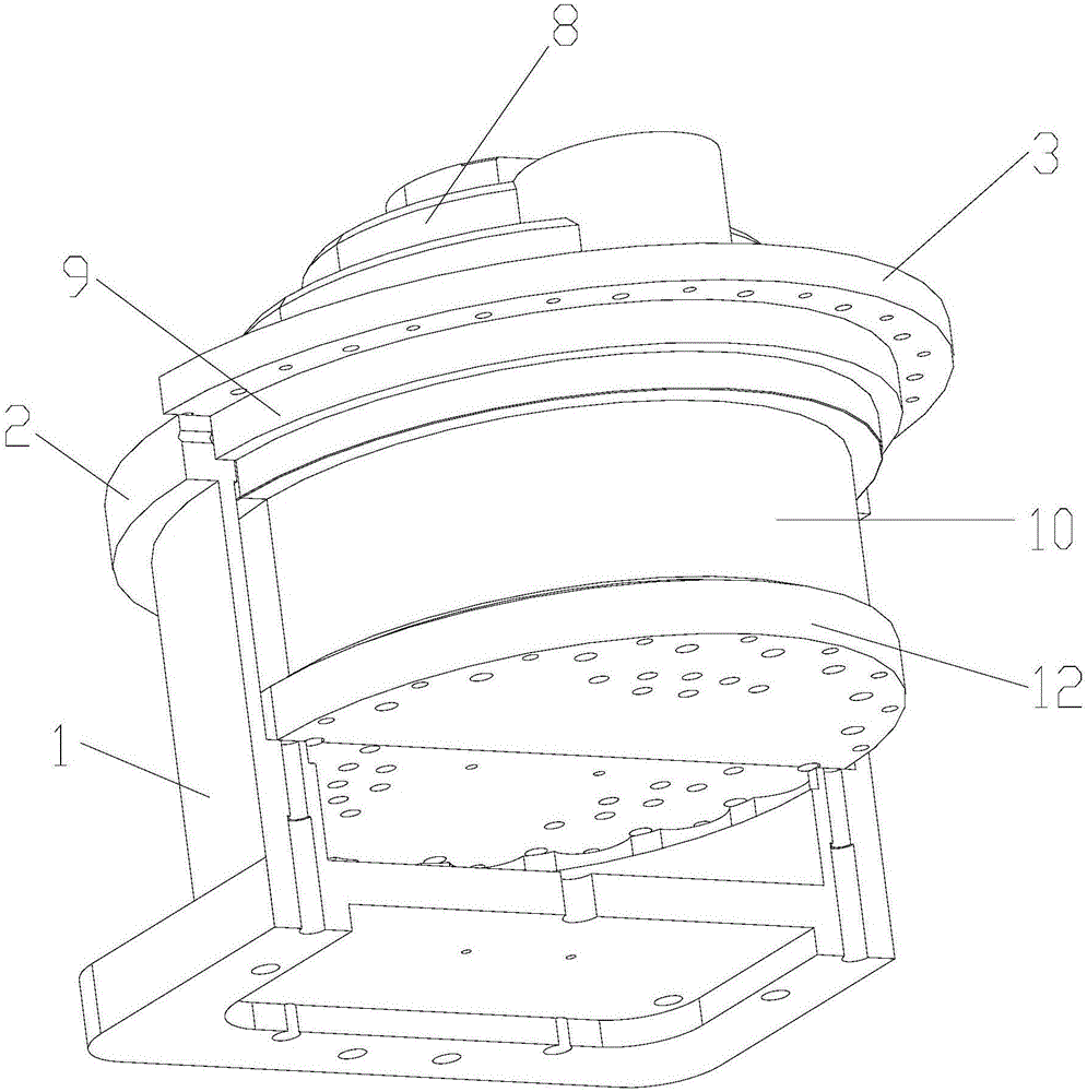 Base plate for speed reducer load-bearing device