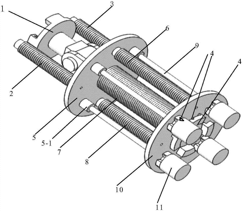 Unit module of telescopic soft body robot