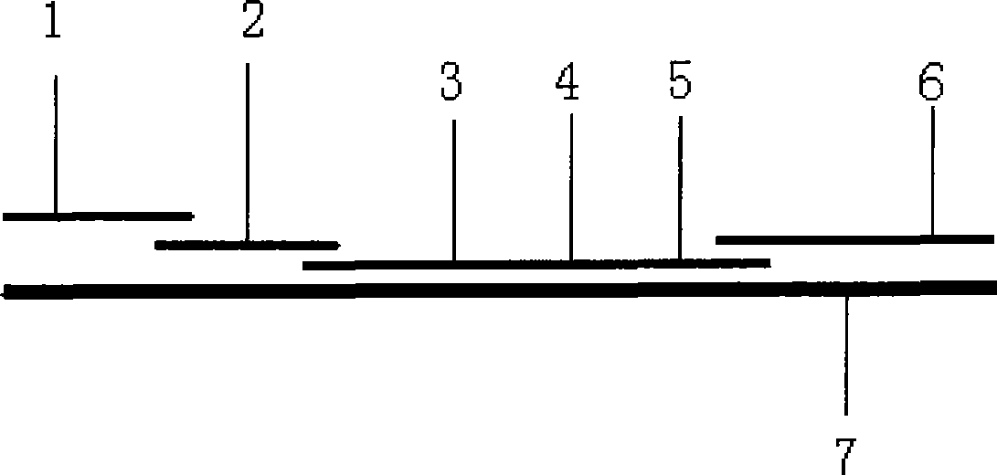 Kidney syndrome blooding diagnosis test paper strip, preparing method and detection reagent kit thereof